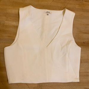 Aritzia low v-neck crop top